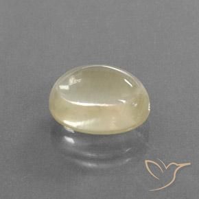 9.15 ct Golden Andesine Labradorite Stone, Natural Andesine Labradorite in Oval Cabochon Shape for Sale