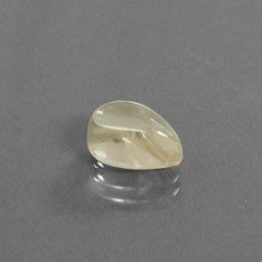 3.28 ct Yellow Andesine Labradorite Stone, Natural Andesine Labradorite in Pear Cabochon Shape for Sale