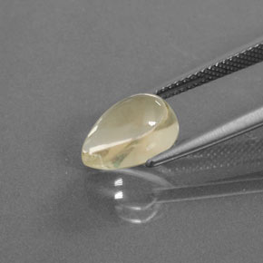 Andesine Labradorite Gemstone in 10.9 x 7.1 mm Size for Sale, Andesine Labradorite Stone in Champagne Color