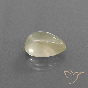 5.25 ct Golden Andesine Labradorite Stone, Natural Andesine Labradorite in Pear Cabochon Shape for Sale