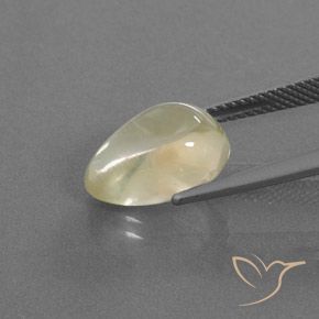 Andesine Labradorite Gemstone in 13 x 9 mm (calibrated) Size for Sale, Andesine Labradorite Stone in Cream Color