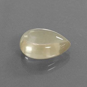 8.93 ct Gold Andesine Labradorite Stone, Natural Andesine Labradorite in Pear Cabochon Shape for Sale