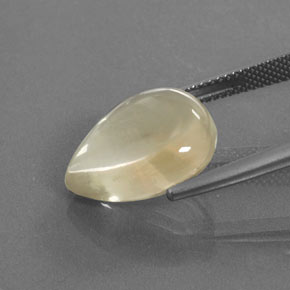 Andesine Labradorite Gemstone in 16.2 x 12.3 mm Size for Sale, Andesine Labradorite Stone in Champagne Color