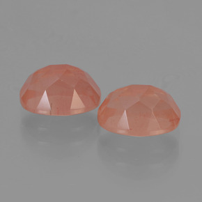 Andesine Labradorite Gemstone in 8.2 x 6.1 mm Size for Sale, Andesine Labradorite Stone in Honey Red Color