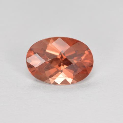 Medium Red Андезин-Лабрадорит Камень - 0.7ct Овал Шахматный (ID: 488941)