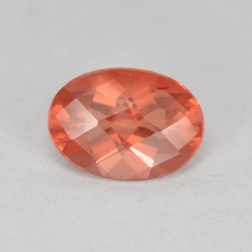 Medium Red Андезин-Лабрадорит Камень - 0.7ct Овал Шахматный (ID: 488943)