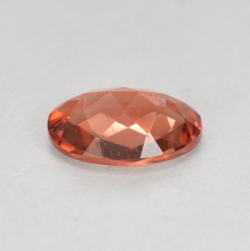 Andesine Labradorite Gemstone in 7.1 x 5.1 mm Size for Sale, Andesine Labradorite Stone in Orange Red Color