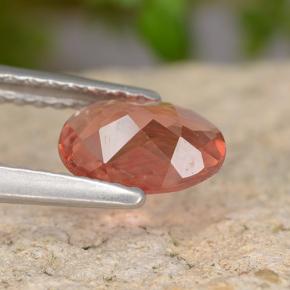 Andesine Labradorite Gemstone in 7 x 5 mm (calibrated) Size for Sale, Andesine Labradorite Stone in Medium Red Color