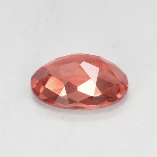 Andesine Labradorite Gemstone in 7.1 x 5.2 mm Size for Sale, Andesine Labradorite Stone in Medium Red Color