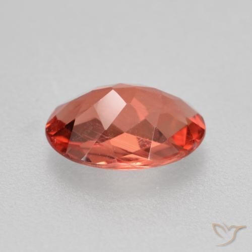 Andesine Labradorite Gemstone in 7.1 x 5.2 mm Size for Sale, Andesine Labradorite Stone in Medium Red Color