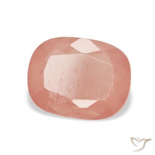 1.99 ct Orange Andesine Labradorite Stone, Natural Andesine Labradorite in Cushion-Cut Shape for Sale