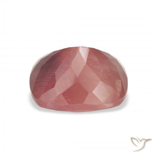 Andesine Labradorite Gemstone in 10.5 x 8.8 mm Size for Sale, Andesine Labradorite Stone in Medium Pink Color