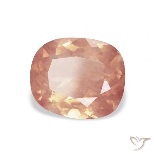1.95 ct Orange Andesine Labradorite Stone, Natural Andesine Labradorite in Cushion-Cut Shape for Sale