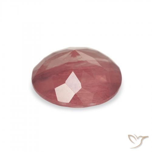 Andesine Labradorite Gemstone in 8.5 mm (calibrated) Size for Sale, Andesine Labradorite Stone in Orangish Pink Color