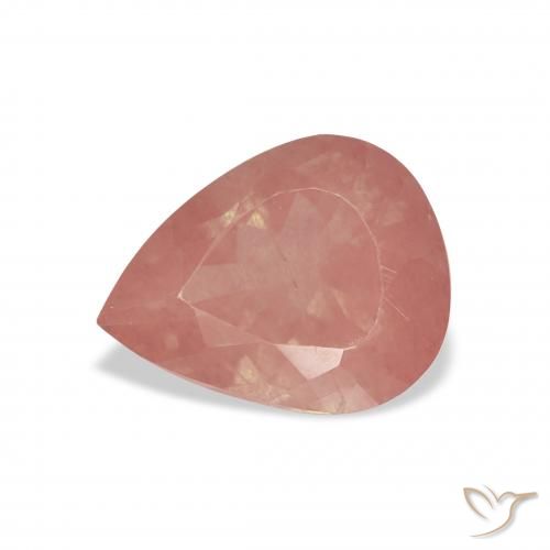 2.42 ct Pink Andesine Labradorite Gemstone, Andesine Labradorite Gem in Pear Facet Shape for Sale.