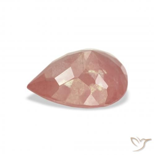 Andesine Labradorite Gemstone in 10.8 x 8.5 mm Size for Sale, Andesine Labradorite Stone in Raspberry Pink Color