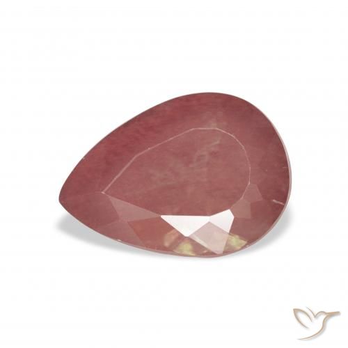 2.86 ct Pink Andesine Labradorite Gemstone, Andesine Labradorite Gem in Pear Facet Shape for Sale.