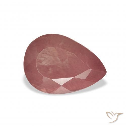 2.86 ct Pink Andesine Labradorite Stone, Natural Andesine Labradorite in Pear Facet Shape for Sale