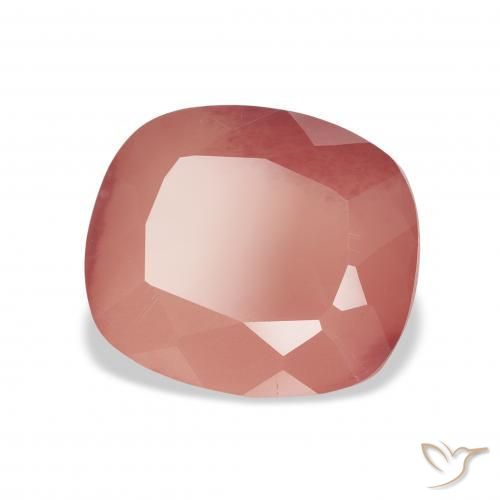 4.54 ct Pink Andesine Labradorite Stone, Natural Andesine Labradorite in Cushion-Cut Shape for Sale