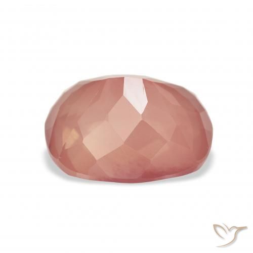 Andesine Labradorite Gemstone in 12 x 10 mm (calibrated) Size for Sale, Andesine Labradorite Stone in Raspberry Pink Color
