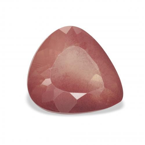 3.02 ct Pink Andesine Labradorite Stone, Natural Andesine Labradorite in Pear Facet Shape for Sale