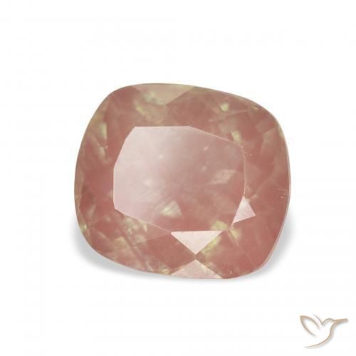 2.71 ct Red Andesine Labradorite Stone, Natural Andesine Labradorite in Cushion-Cut Shape for Sale