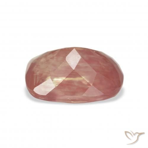 Andesine Labradorite Gemstone in 11.7 x 8.6 mm Size for Sale, Andesine Labradorite Stone in Pale Reddish Orange Color