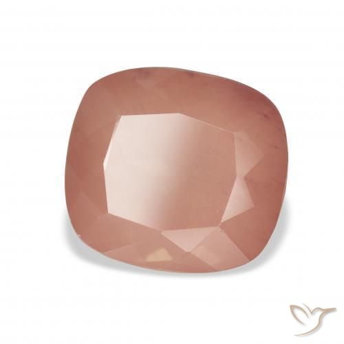 5.12 ct Red Andesine Labradorite Stone, Natural Andesine Labradorite in Cushion-Cut Shape for Sale