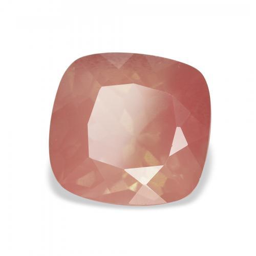 3.42 ct Pink Andesine Labradorite Stone, Natural Andesine Labradorite in Cushion-Cut Shape for Sale