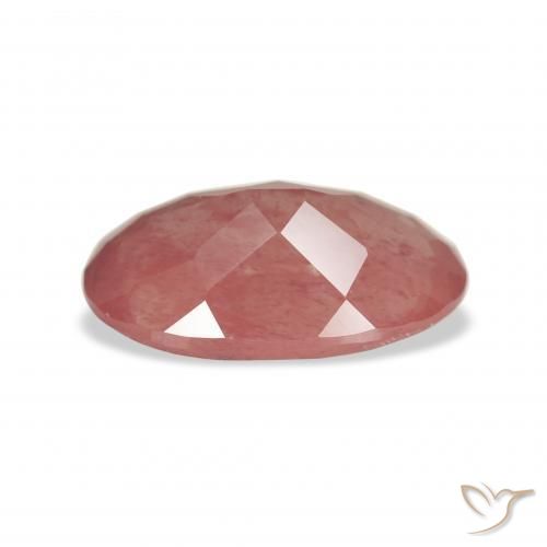 Andesine Labradorite Gemstone in 12.1 x 7.6 mm Size for Sale, Andesine Labradorite Stone in Raspberry Pink Color