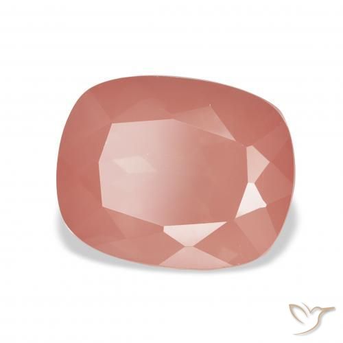 4.78 ct Red Andesine Labradorite Stone, Natural Andesine Labradorite in Cushion-Cut Shape for Sale