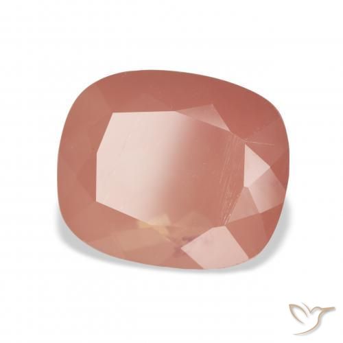 6.63 ct Pink Andesine Labradorite Stone, Natural Andesine Labradorite in Cushion-Cut Shape for Sale