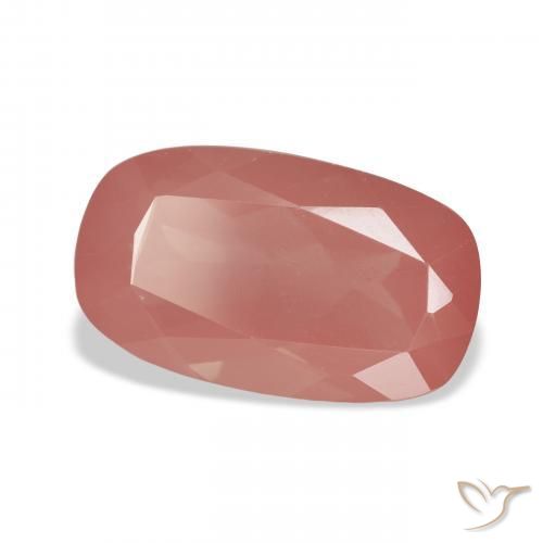 5.52 ct Red Andesine Labradorite Stone, Natural Andesine Labradorite in Cushion-Cut Shape for Sale