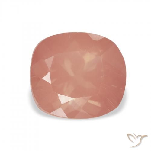 2.32ct Natural Medium Pink Andesine Labradorite, Cushion, Transparent