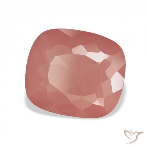 6.94 ct Red Andesine Labradorite Stone, Natural Andesine Labradorite in Cushion-Cut Shape for Sale