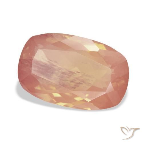9.10 ct Orange Andesine Labradorite Stone, Natural Andesine Labradorite in Cushion-Cut Shape for Sale