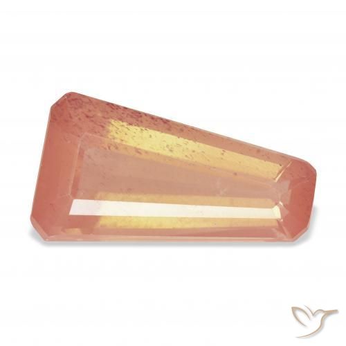 6.74 ct Orange Andesine Labradorite Stone, Natural Andesine Labradorite in Fancy Facet Shape for Sale