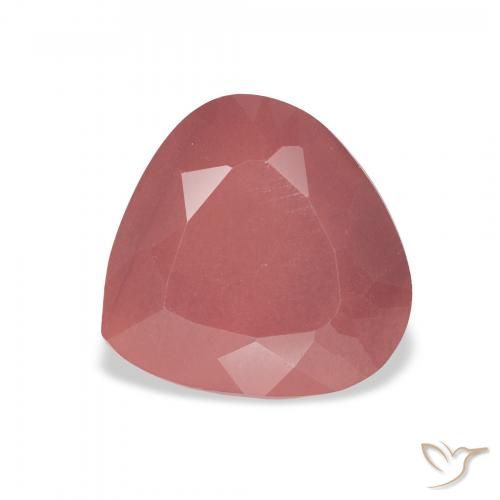 3.32ct Natural Orangish Pink Andesine Labradorite, Pear Shape, Translucent