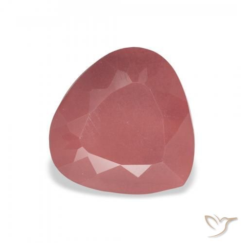3.32 ct Pink Andesine Labradorite Stone, Natural Andesine Labradorite in Pear Facet Shape for Sale
