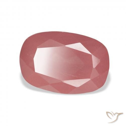 6.03 ct Pink Andesine Labradorite Stone, Natural Andesine Labradorite in Cushion-Cut Shape for Sale