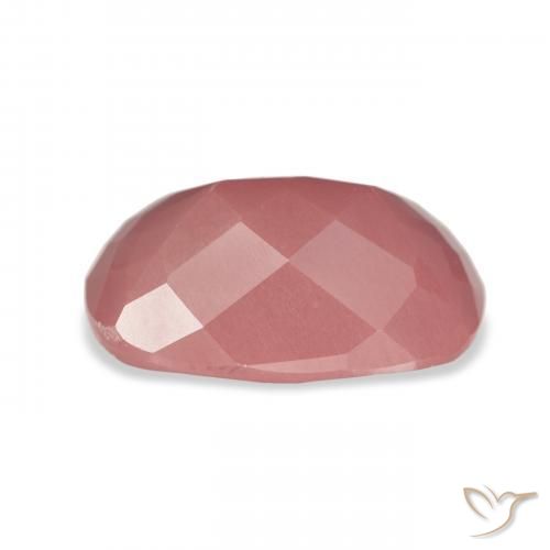 Andesine Labradorite Gemstone in 15 x 10 mm (calibrated) Size for Sale, Andesine Labradorite Stone in Medium Pink Color