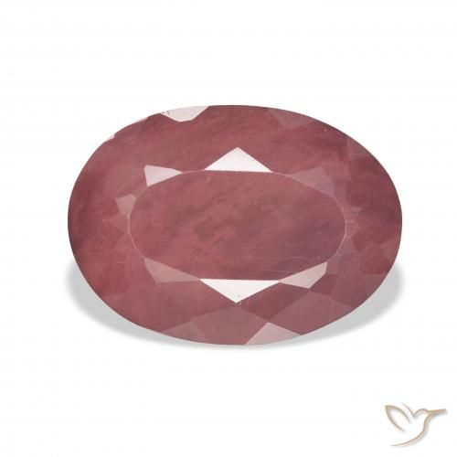 8.23ct Natural Deep Rose Pink Andesine Labradorite, Oval, Translucent