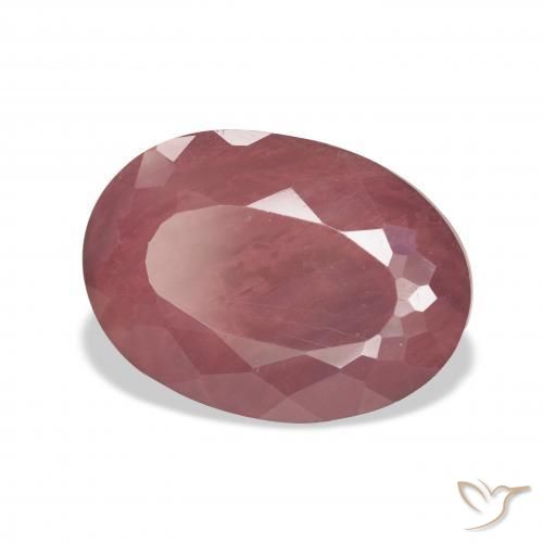 8.23 ct Pink Andesine Labradorite Stone, Natural Andesine Labradorite in Oval Facet Shape for Sale