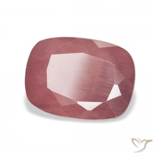 3.64 ct Pink Andesine Labradorite Stone, Natural Andesine Labradorite in Cushion-Cut Shape for Sale