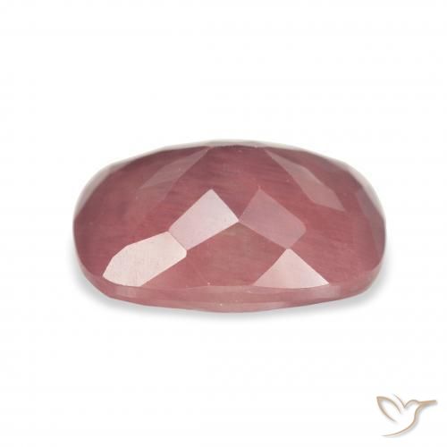 Andesine Labradorite Gemstone in 11.6 x 8.7 mm Size for Sale, Andesine Labradorite Stone in Deep Rose Pink Color