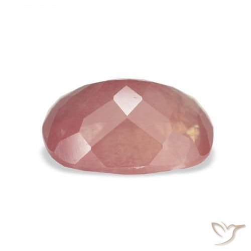 Andesine Labradorite Gemstone in 11.9 x 8.4 mm Size for Sale, Andesine Labradorite Stone in Reddish Pink Color