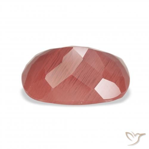 Andesine Labradorite Gemstone in 12.4 x 8.4 mm Size for Sale, Andesine Labradorite Stone in Blood Red Color