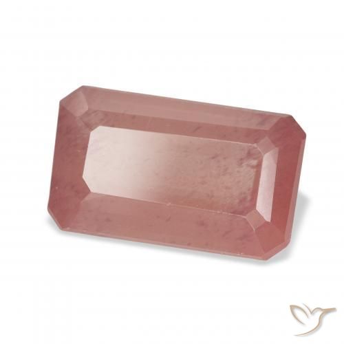 4.32 ct Red Andesine Labradorite Stone, Natural Andesine Labradorite in Octagon Step Cut Shape for Sale