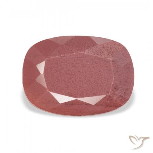 3.07ct Natural Rose Pink Andesine Labradorite, Cushion, Translucent