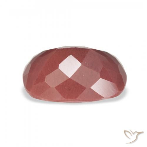 Andesine Labradorite Gemstone in 11.4 x 8.2 mm Size for Sale, Andesine Labradorite Stone in Rose Pink Color